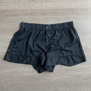 Victoria's Secret Black Cheetah Leopard Print Silk Pajama Shorts Size Small 1345